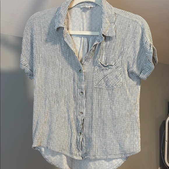 $5/25! Add 5 to bundle to get for $25 Striped Button Down Shirt - Picture 1 of 4